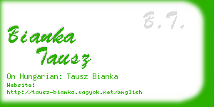 bianka tausz business card